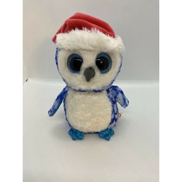 Ty Beanie Boos ~ ICICLES the Owl (no tag) Christma - Picture 1 of 7